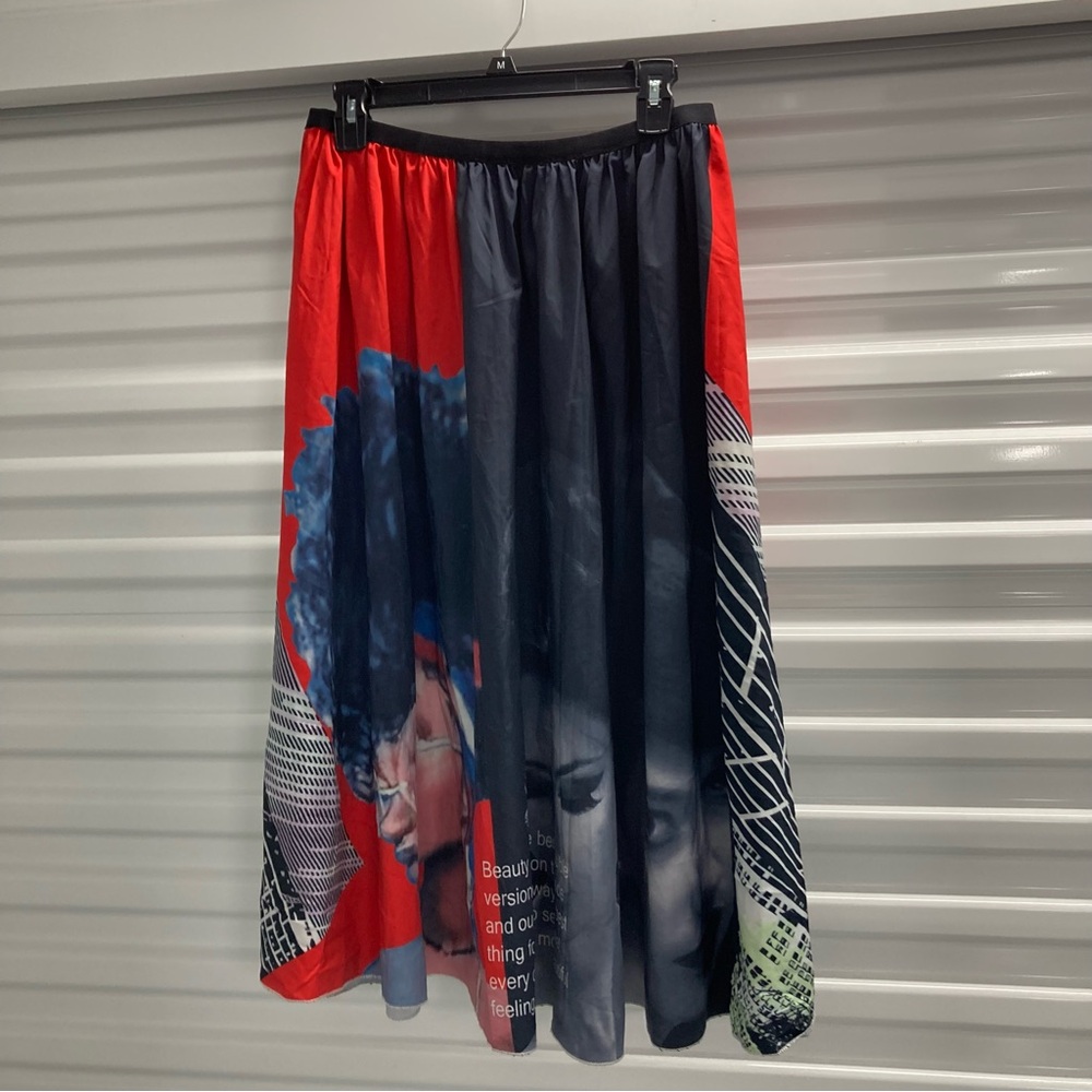 Stylish Red and Black Women's Skirt